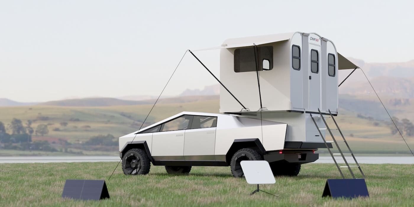 Camp365 T Model: modularno zložljiva nadgradnja za eletrične pick-up tovornjake