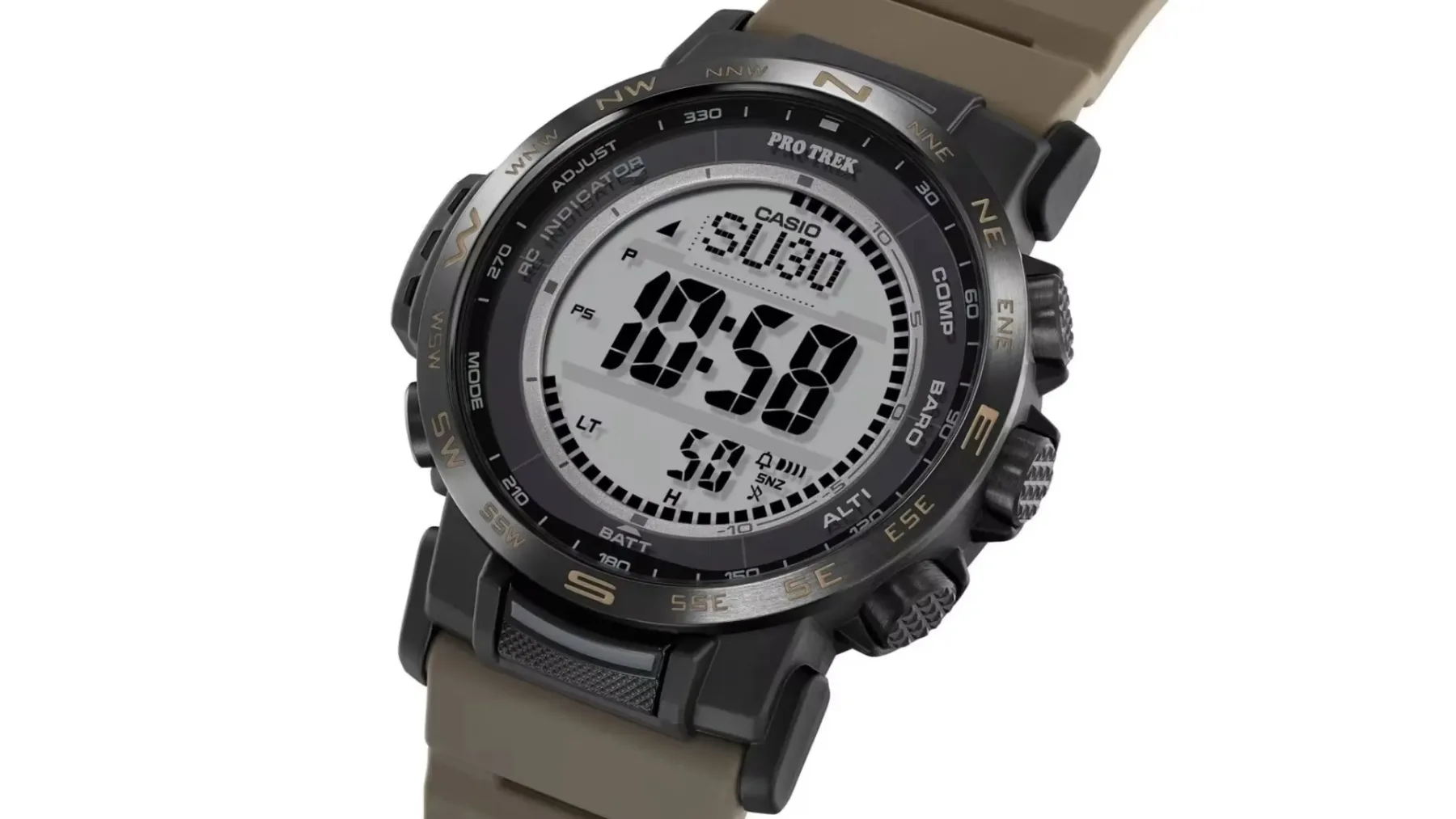 Casio gre dobesedno v temo s Casio PRW-35LD-5JF: nova Casio Pro Trek serija s fosforescenčnim digitalnim zaslonom