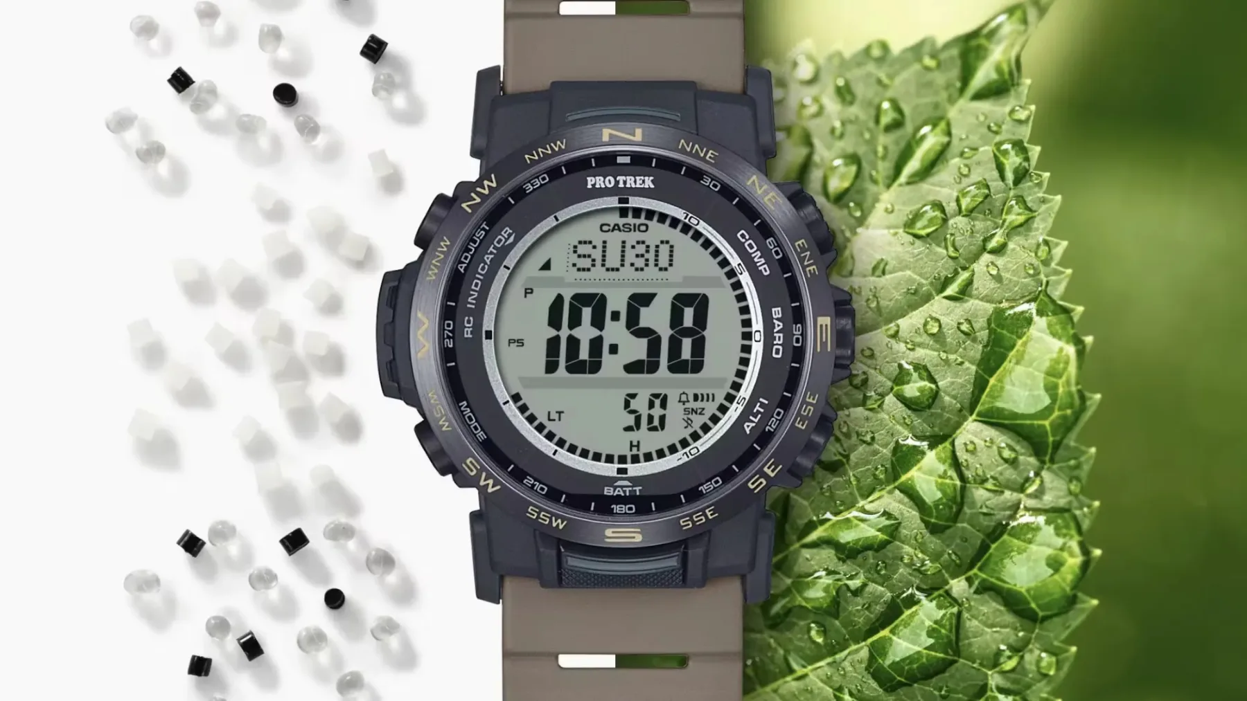 Casio gre dobesedno v temo s Casio PRW-35LD-5JF: nova Casio Pro Trek serija s fosforescenčnim digitalnim zaslonom