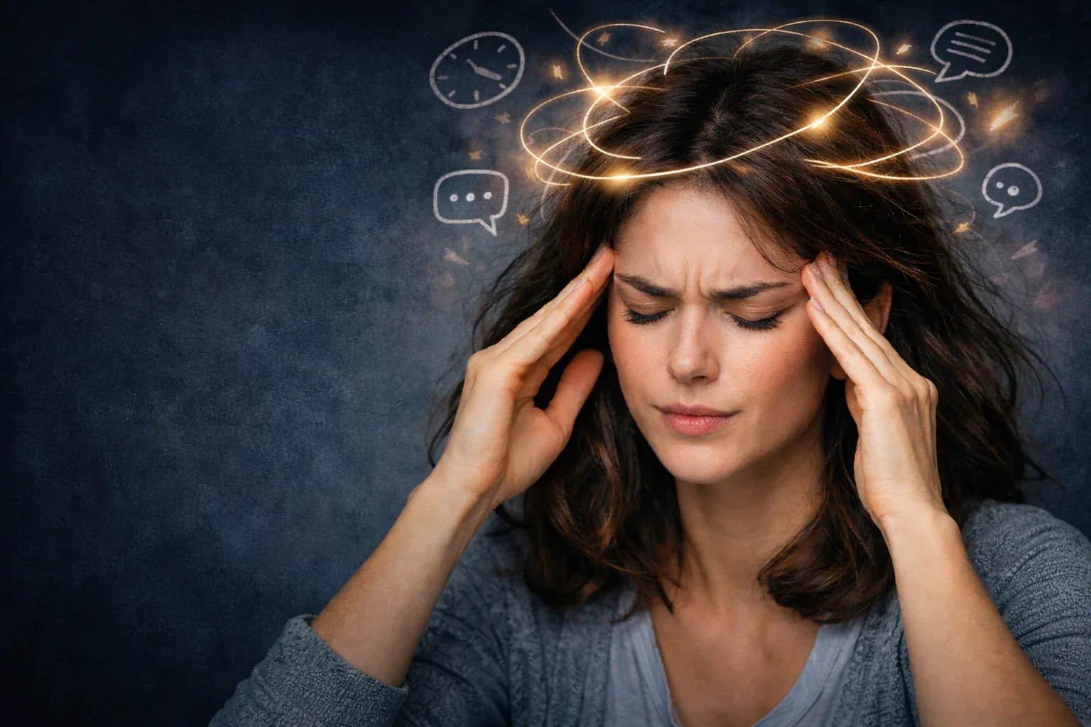 Če ti možgani meljejo 24/7: 3 stvari, ki misli končno utišajo (brez meditacijskih klišejev)