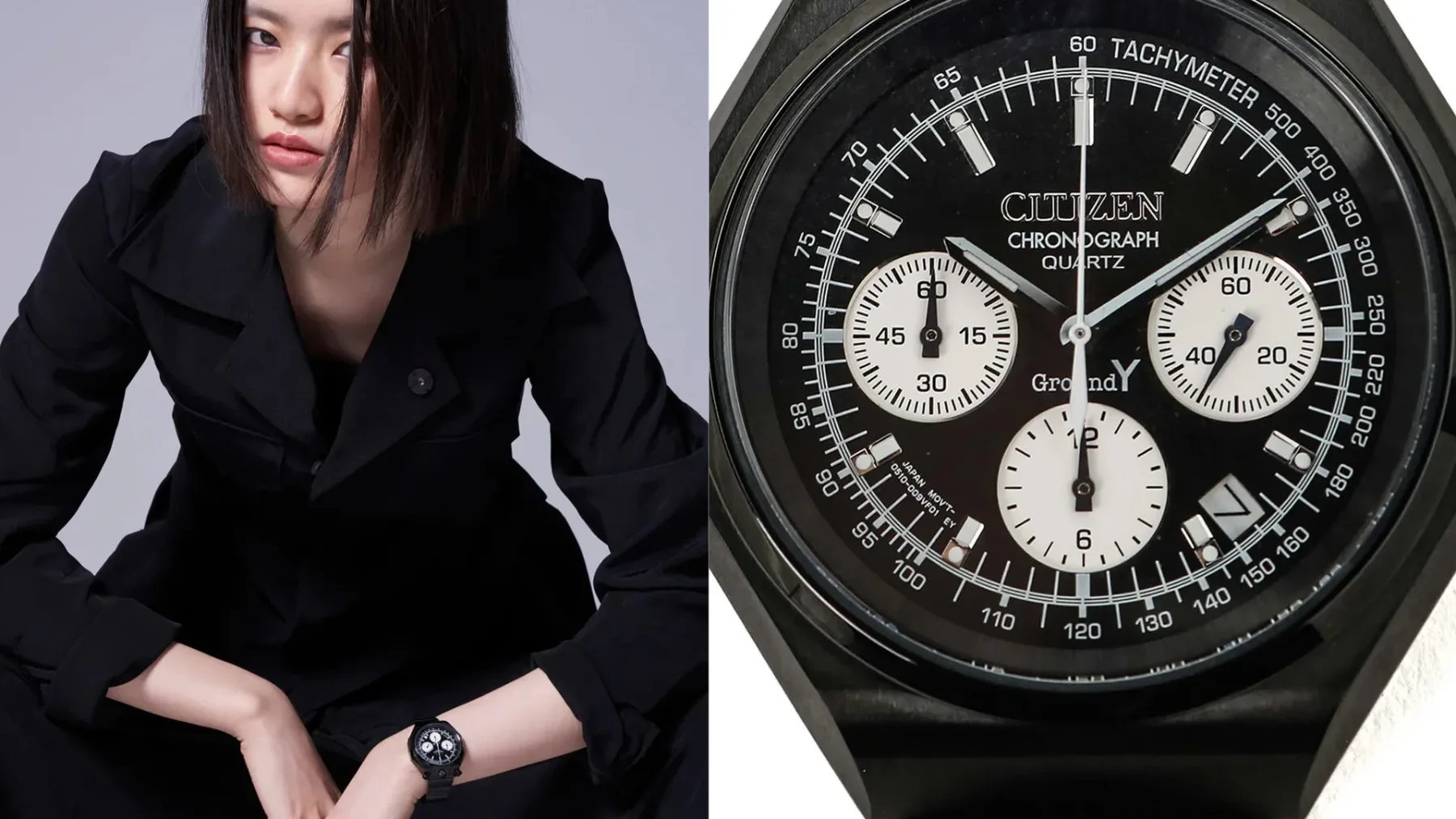 Citizen x Yohji Yamamoto Tsuno Chrono: Klasična ura Tsuno Chrono zdaj v temni preobleki