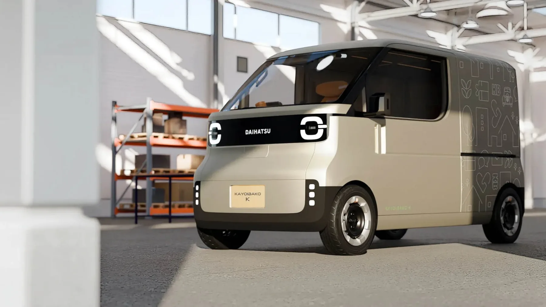Daihatsu KAYOIBAKO‑K Camper Van Concept – mikro kocka, mega ideja za delo in vikend pobeg