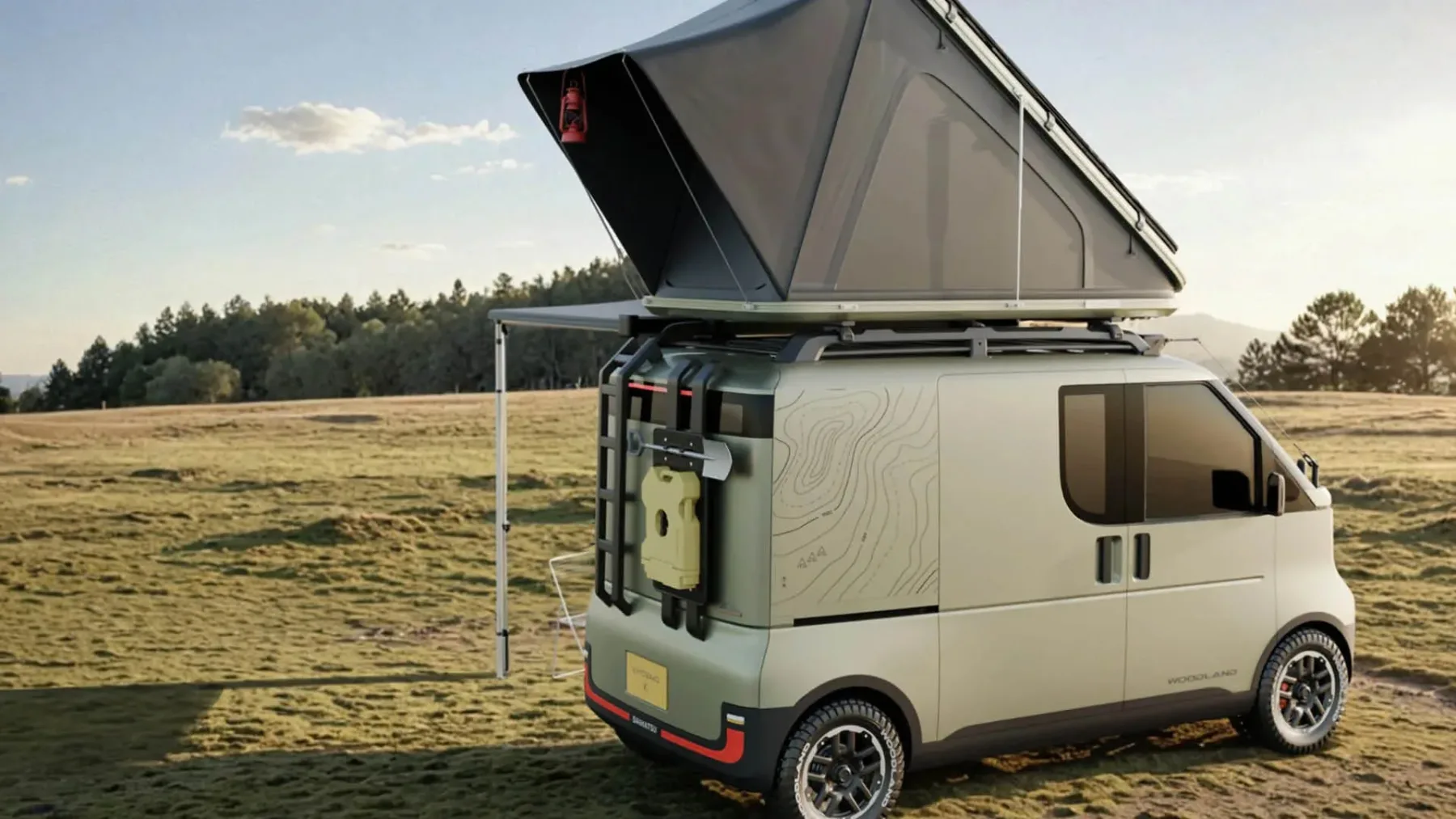 Daihatsu KAYOIBAKO‑K Camper Van Concept – mikro kocka, mega ideja za delo in vikend pobeg