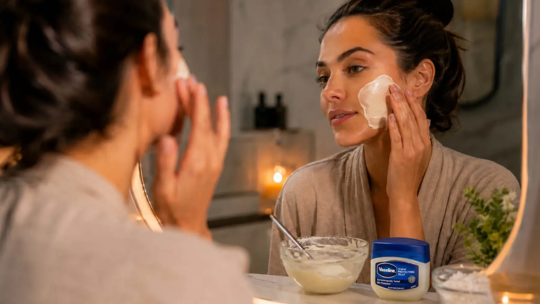 Domača maska iz vazelina in koruznega škroba: viralni beauty booster, ki mu pravijo “naravni botoks”