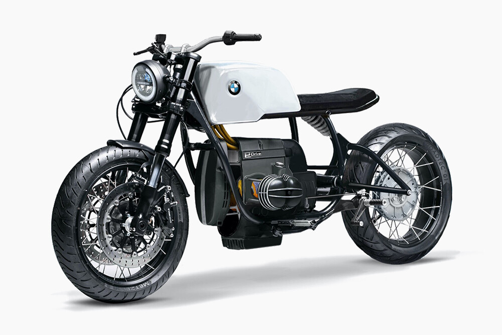 Električni starodobnik BMW R E-drives s komponentami LMC
