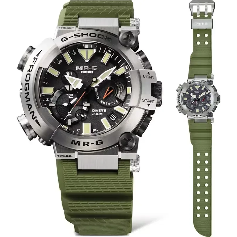 G-SHOCK Frogman – MRG-BF1000RG-3A: Titan, žaba in 4.900 evrov
