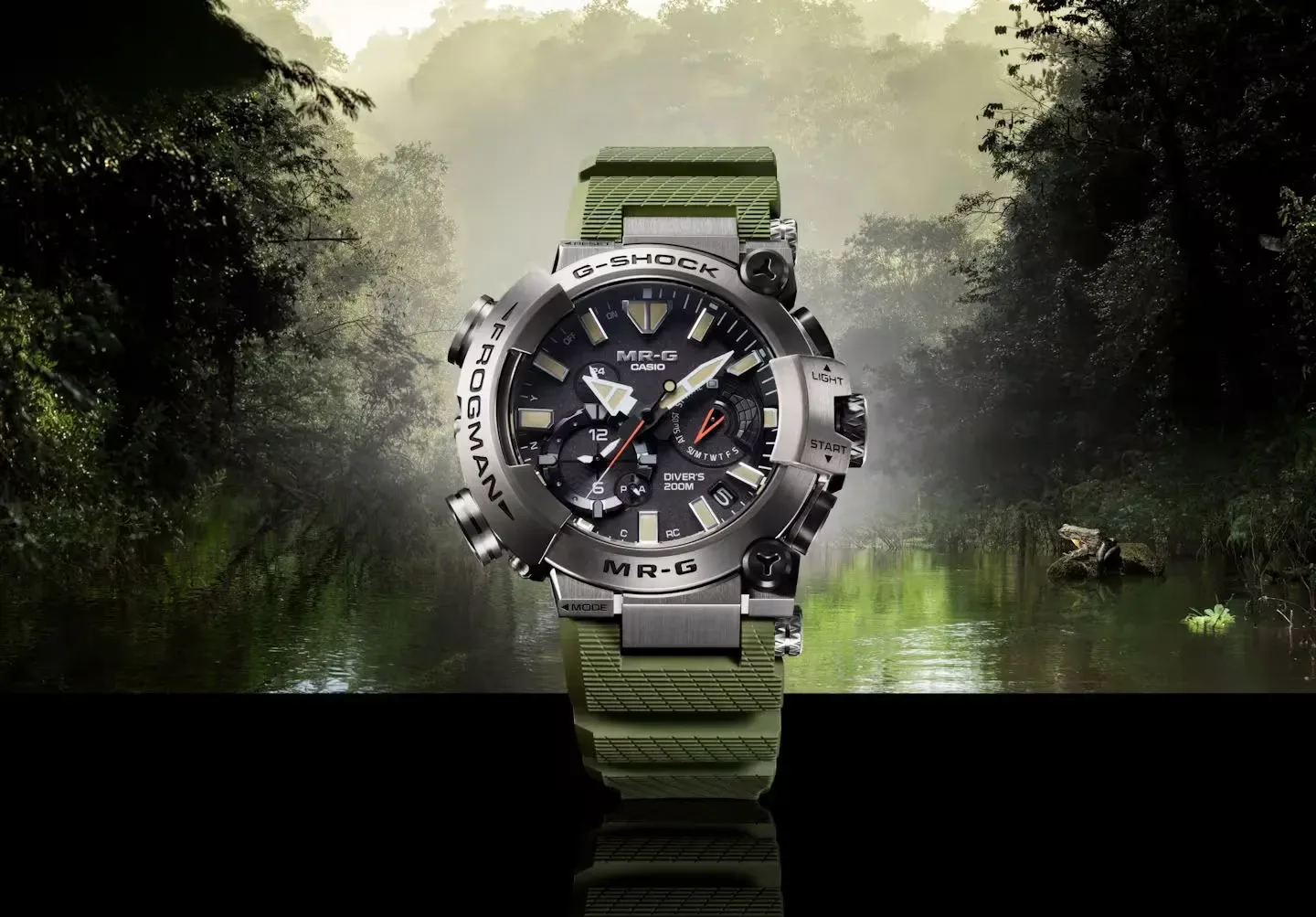 G-SHOCK Frogman – MRG-BF1000RG-3A: Titan, žaba in 4.900 evrov