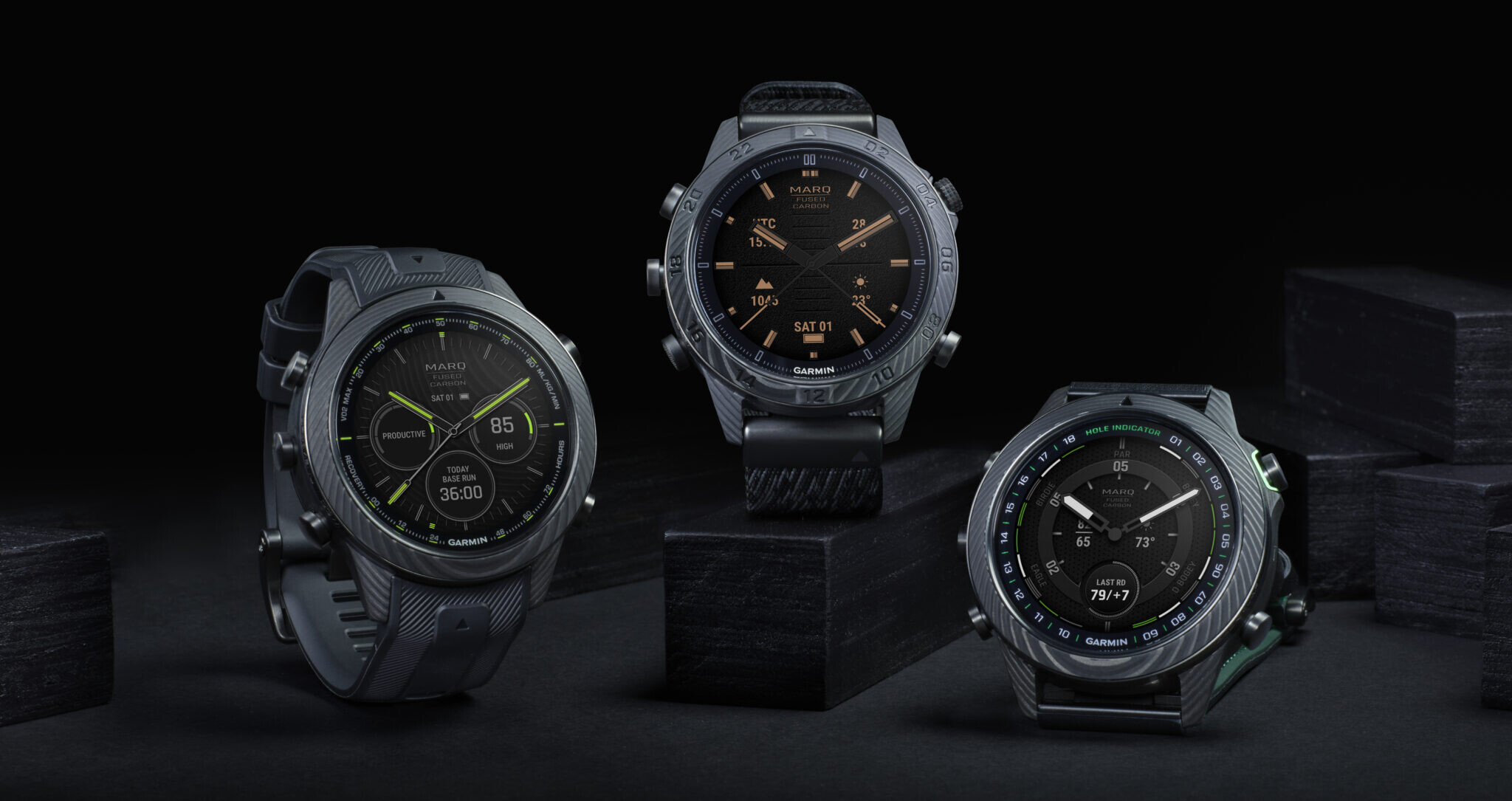 Garmin predstavlja kolekcijo Garmin MARQ Carbon: sodobne pamatne športne ure s klasičnim pridihom, izklesane iz edinstveno oblikovanih ogljikovih vlaken