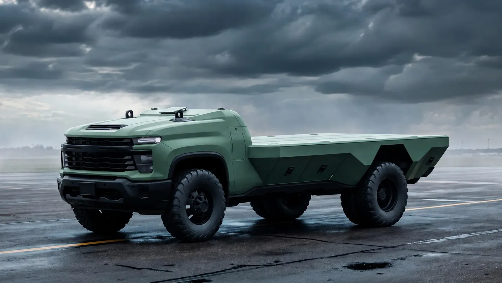 Prihodnost vojaške logistike: GM Defense predelal Silverado v avtonomno električno zver