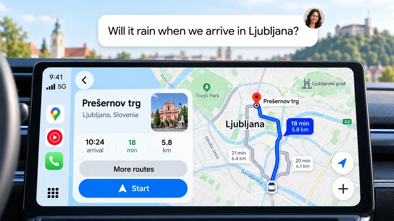 Google Maps v Apple CarPlay prinaša umetno inteligenco Gemini: Siri ima končno resno konkurenco na armaturni plošči