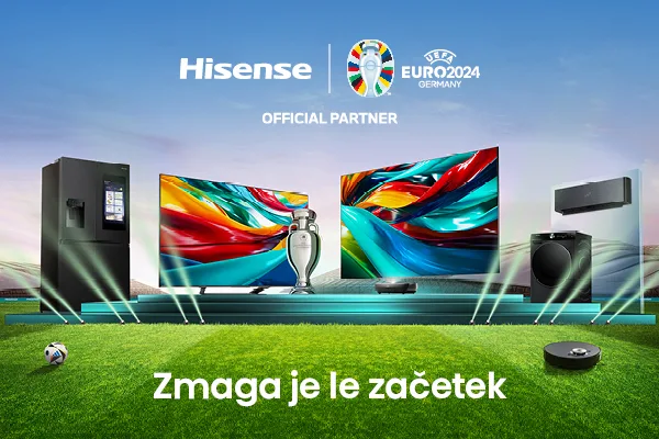 Hisense, uradni partner UEFA EURO 2024™, predstavlja kampanjo »ZMAGA JE LE ZAČETEK«