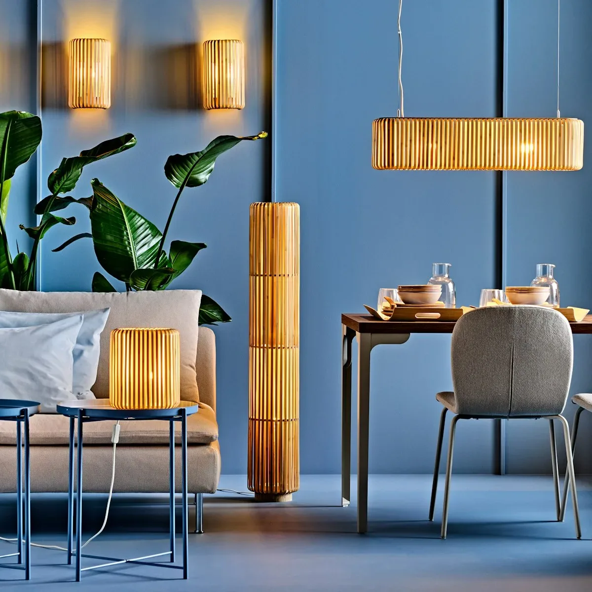 IKEA VARPTROSS: nova kolekcija svetil, ki iz bambusa naredi arhitekturni objekt za vaš dom