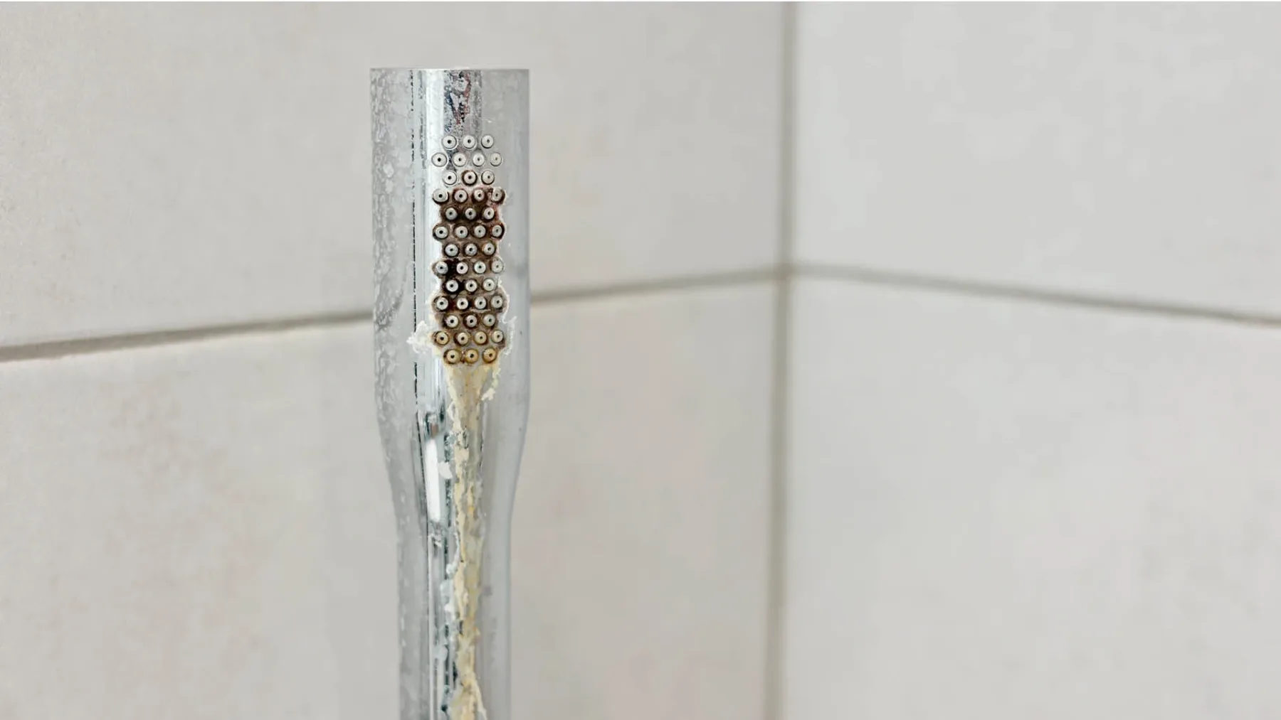 Kako odstraniti vodni kamen in plesen s šob na glavi tuša – pozabite na belilo in kis, rešitev je preprostejša (in bolj učinkovita)