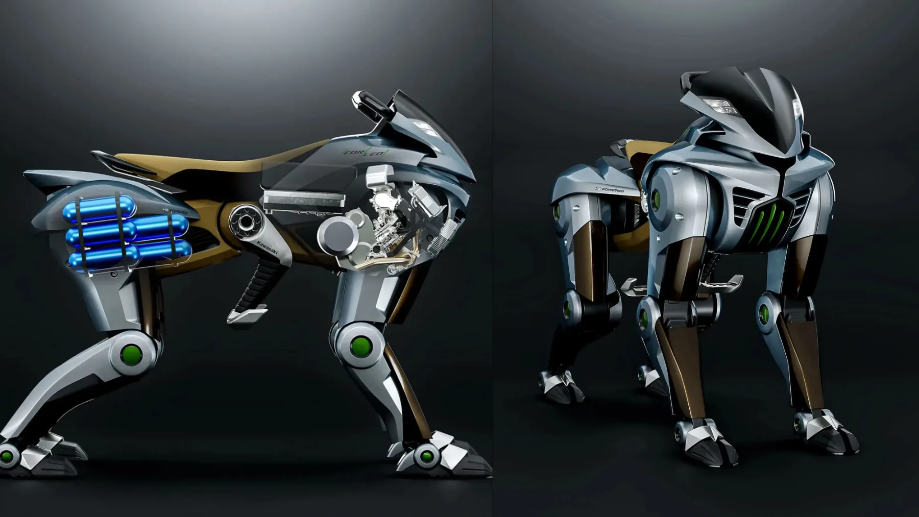 Kawasaki CORLEO: Robotski konj s 150-kubičnim motorjem na vodik, ki galopira v prihodnost