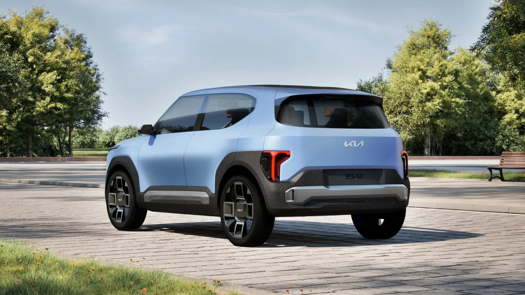 Kia EV2: električni SUV prihodnosti, zgrajen iz konoplje, gob in odvrženih majic
