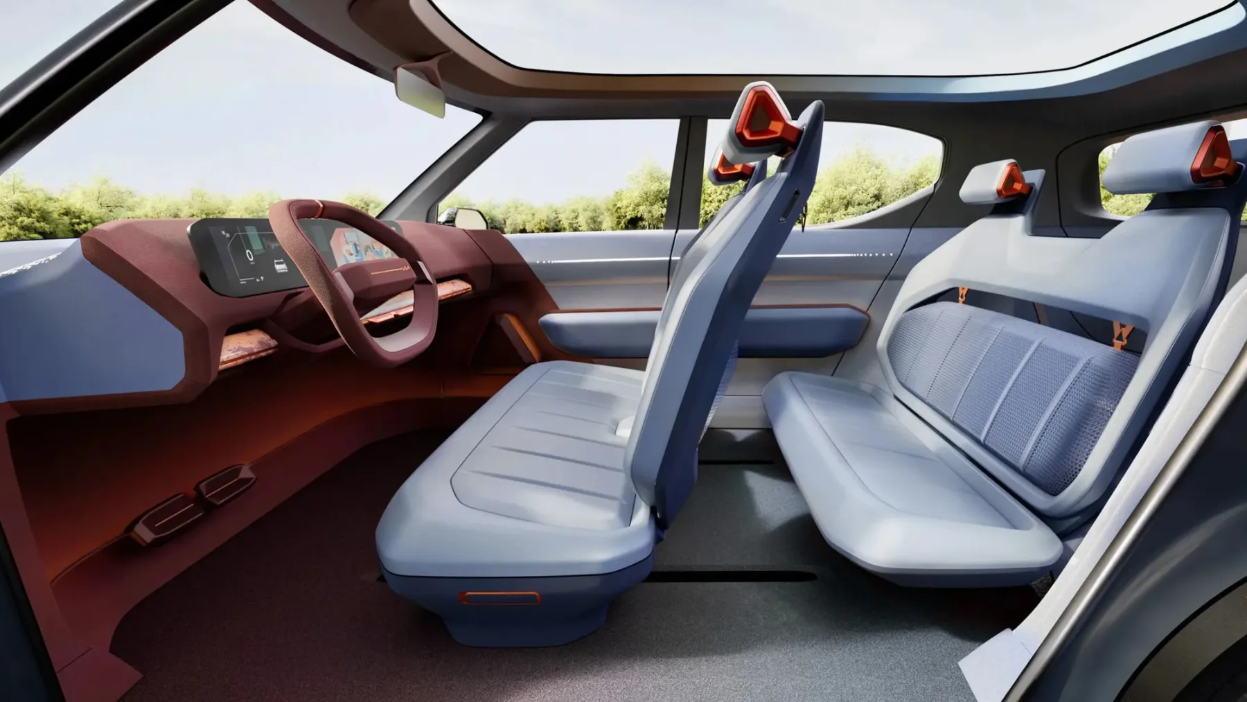 Kia EV2: električni SUV prihodnosti, zgrajen iz konoplje, gob in odvrženih majic