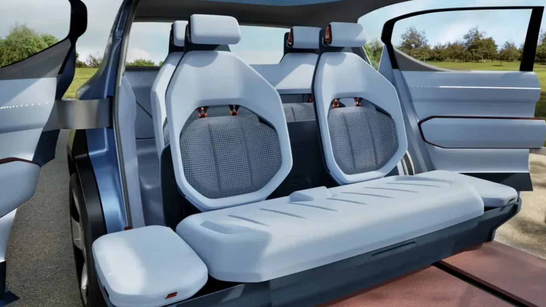 Kia EV2: električni SUV prihodnosti, zgrajen iz konoplje, gob in odvrženih majic