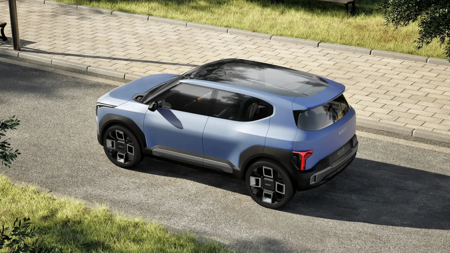 Kia EV2: električni SUV prihodnosti, zgrajen iz konoplje, gob in odvrženih majic