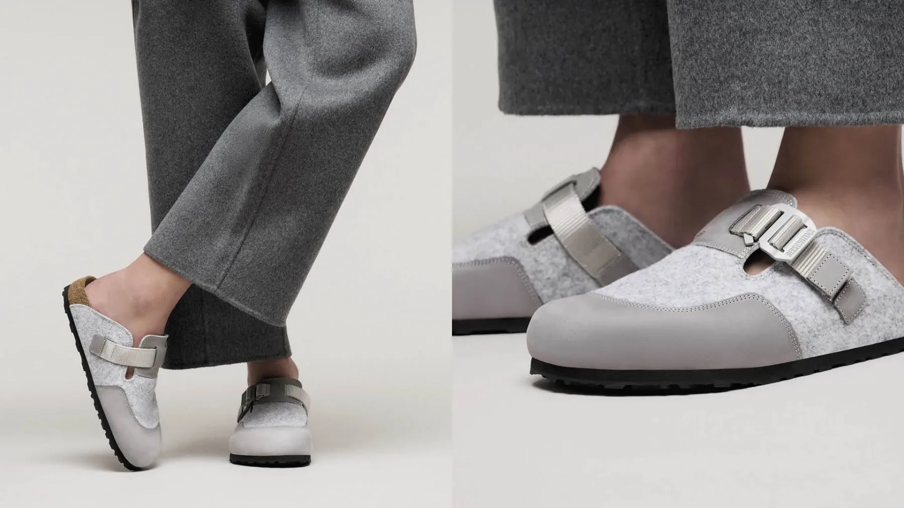 Ko Birkenstock obuje volno: kultni čevlji v zimski preobleki Birkenstock Utility Felt Pack
