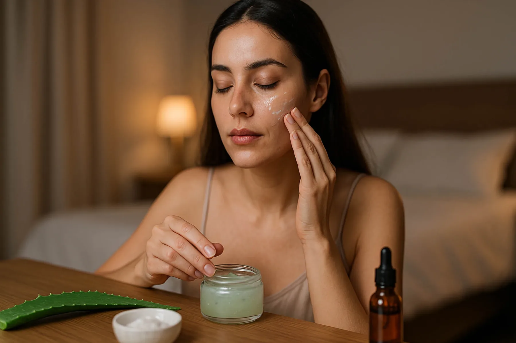 Kolagen booster narejen kar doma: Aloe-vera kolagenski gel je nočna nega, ki spodbuja obnovo kože in zmanjšuje znake staranja