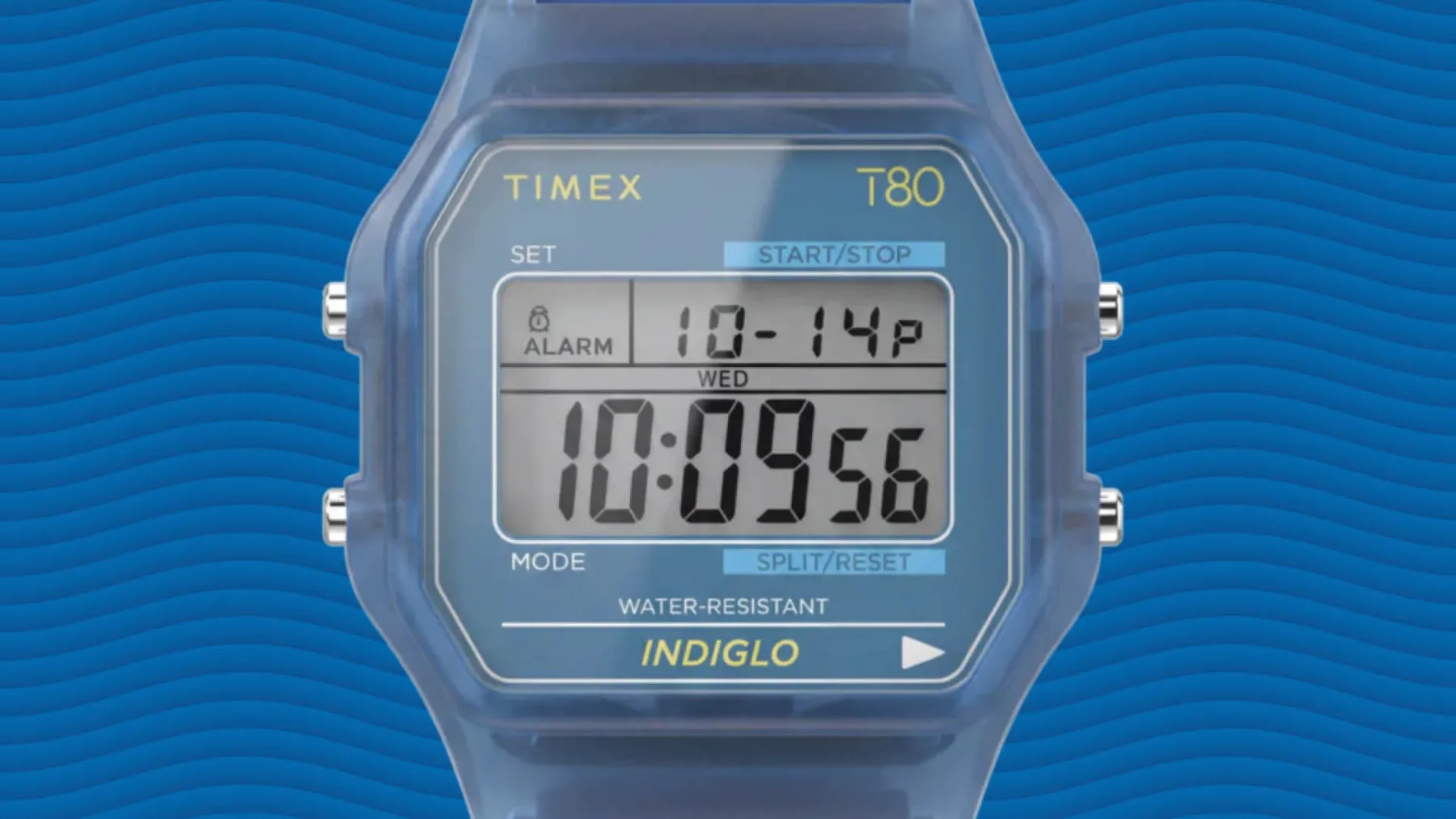 Kultna digitalna ura iz 80. let se vrača v prozorni preobleki: Timex T80 Resin stane le 109 evrov