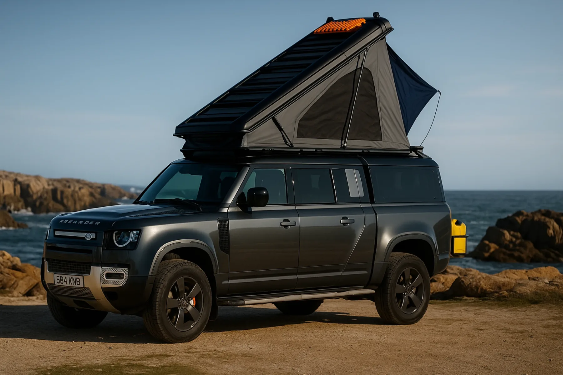 Land Rover Defender Alu-Cab PopUp integriran strešni šotor: so sanje o Defenderju s pop-up streho, ki zaenkrat še ne obstaja