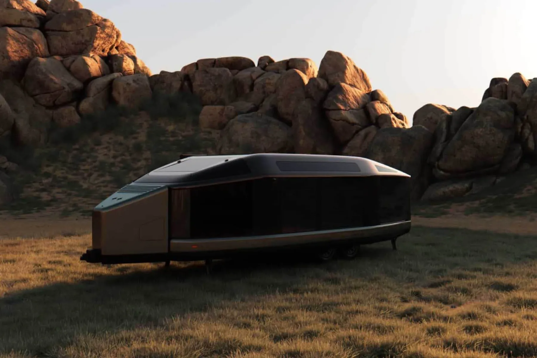 Lightship AE.1 Panos: samopogonska električna prikolica za SUV-je – 44 kWh, 100 kW DC in 10 panoramskih oken