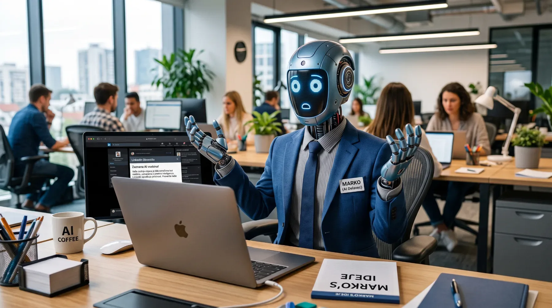 LinkedIn v vojni proti robotskim pametnjakovičem: več kot milijon prijav AI nesmislov v le dveh tednih