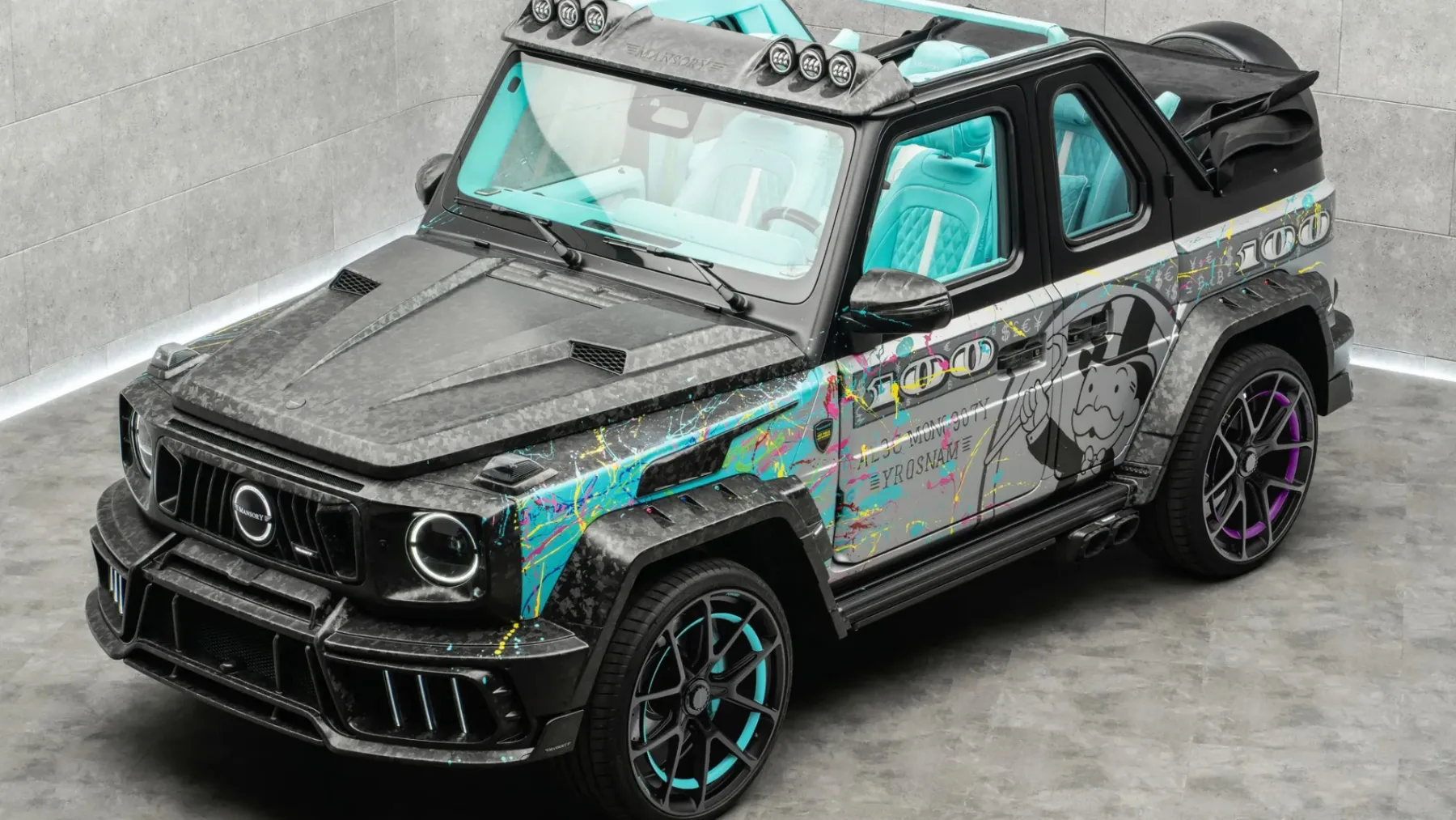 Mansory x Alec Monopoly: AL3C MONO907Y G-Wagen je ročno poslikana umetniška rariteta