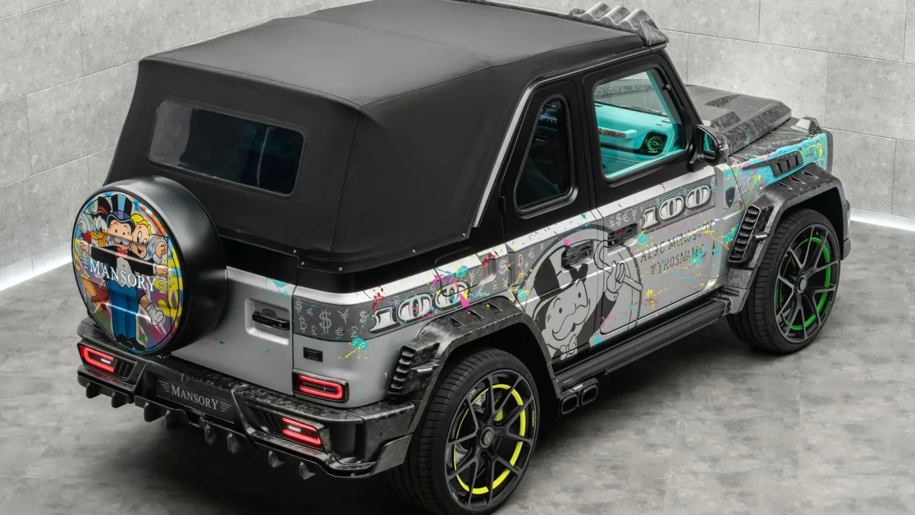 Mansory x Alec Monopoly: AL3C MONO907Y G-Wagen je ročno poslikana umetniška rariteta