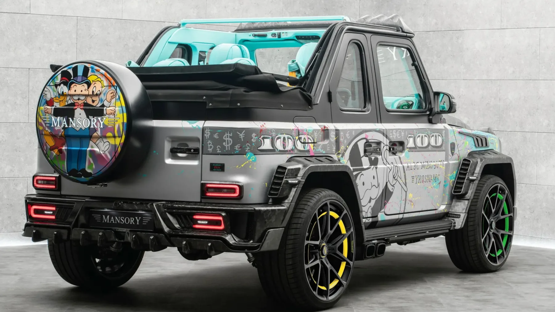 Mansory x Alec Monopoly: AL3C MONO907Y G-Wagen je ročno poslikana umetniška rariteta