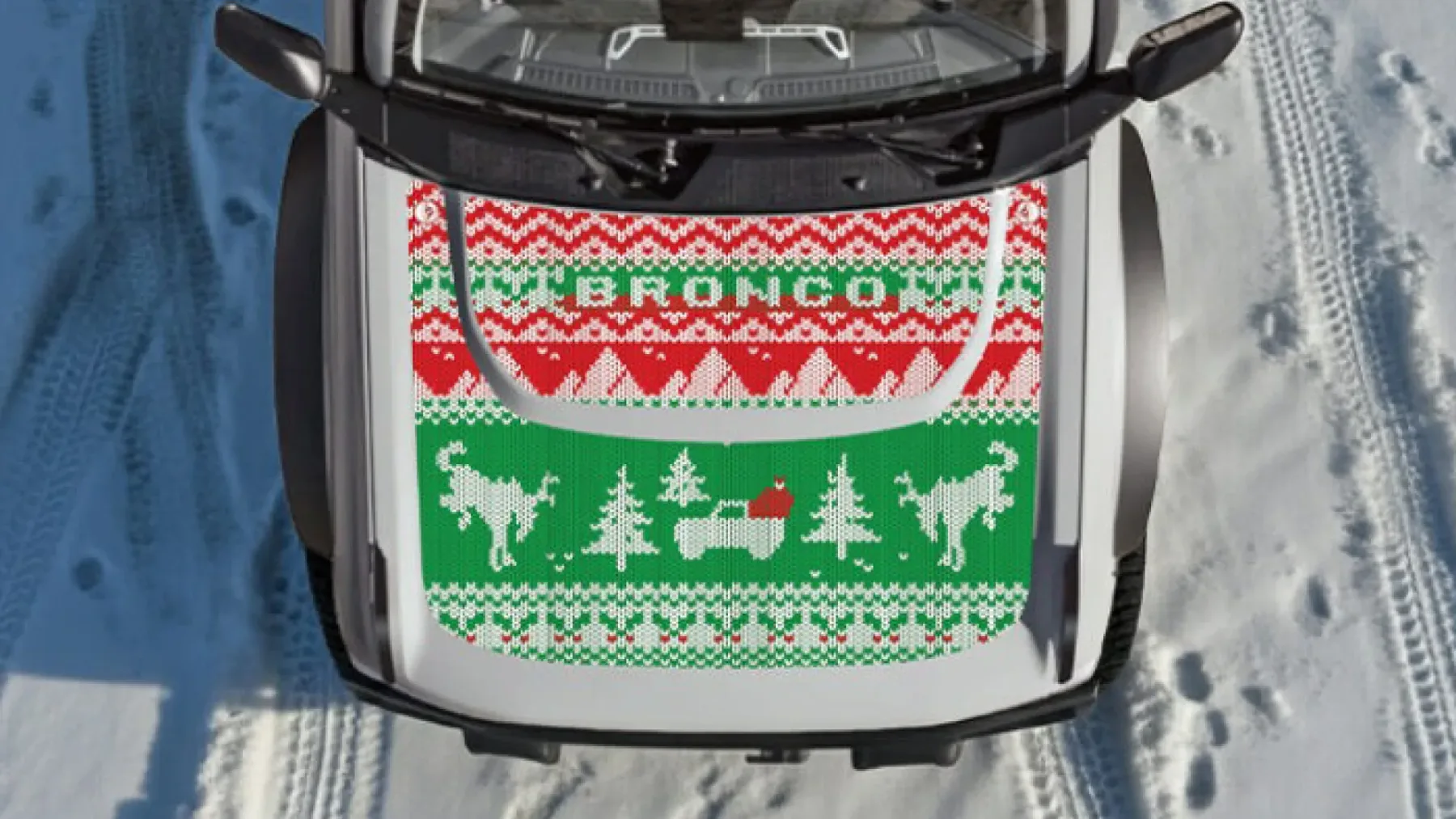 Mek Magnet “Ugly Sweater”: Ko vaš Jeep Wrangler ali Ford Bronco oblečeta najbolj “kul” božični pulover