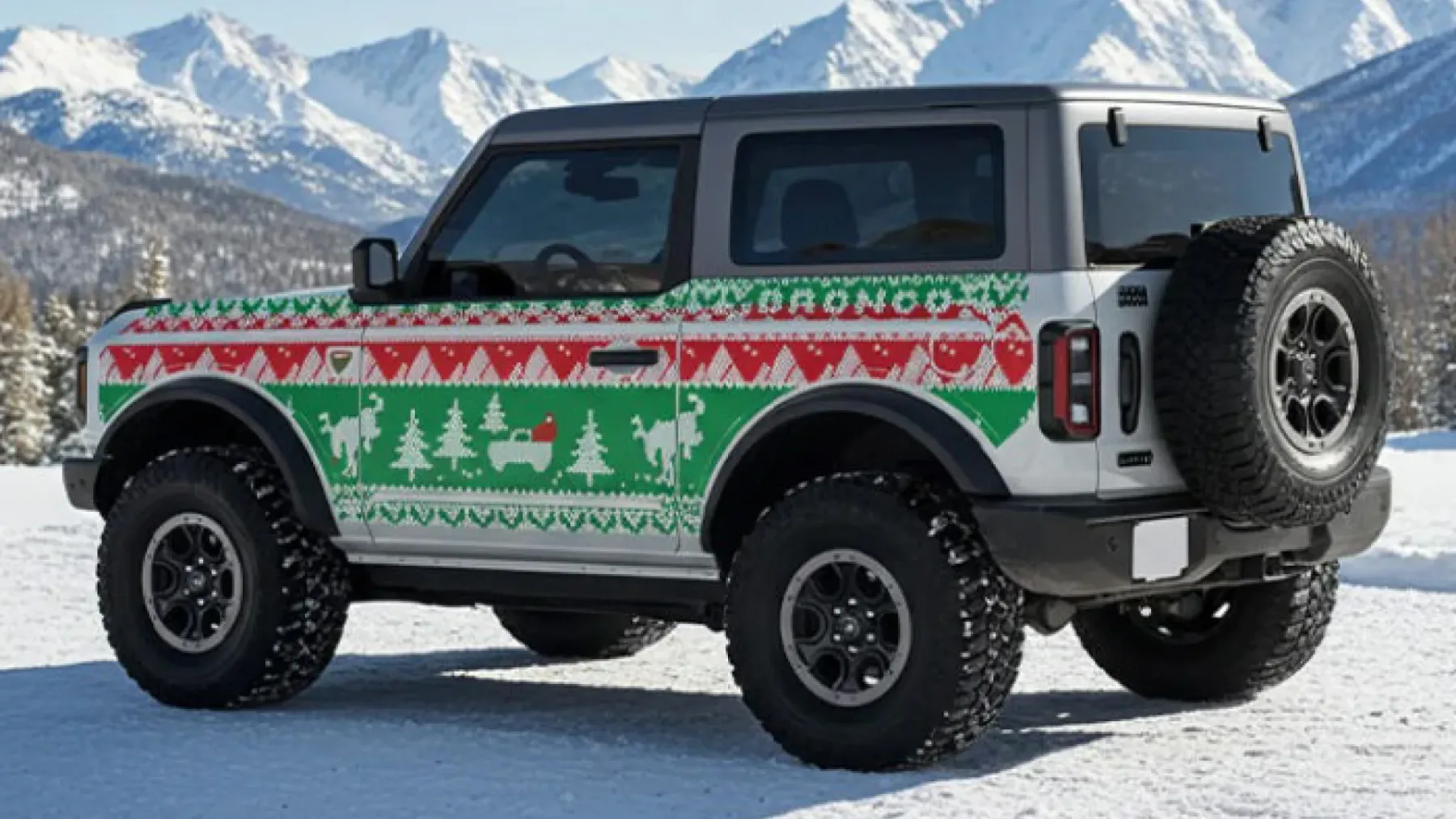 Mek Magnet “Ugly Sweater”: Ko vaš Jeep Wrangler ali Ford Bronco oblečeta najbolj “kul” božični pulover
