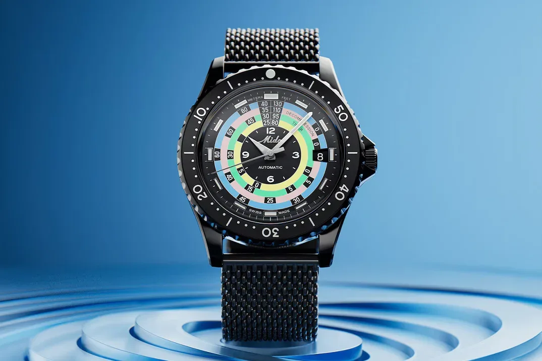 Mido se poslavlja od Mido Ocean Star Rainbow Diver 1961 z osupljivo črno PVD različico