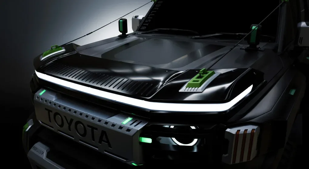 Modellista Overland Vision Concept: Brutalni Cyberpunk pristop k Toyota Land Cruiserju
