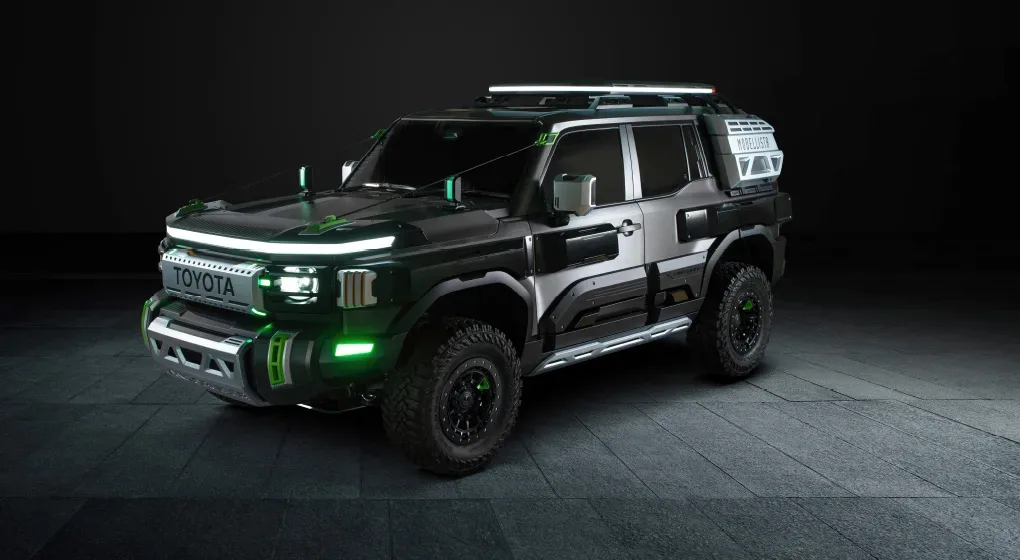Modellista Overland Vision Concept: Brutalni Cyberpunk pristop k Toyota Land Cruiserju