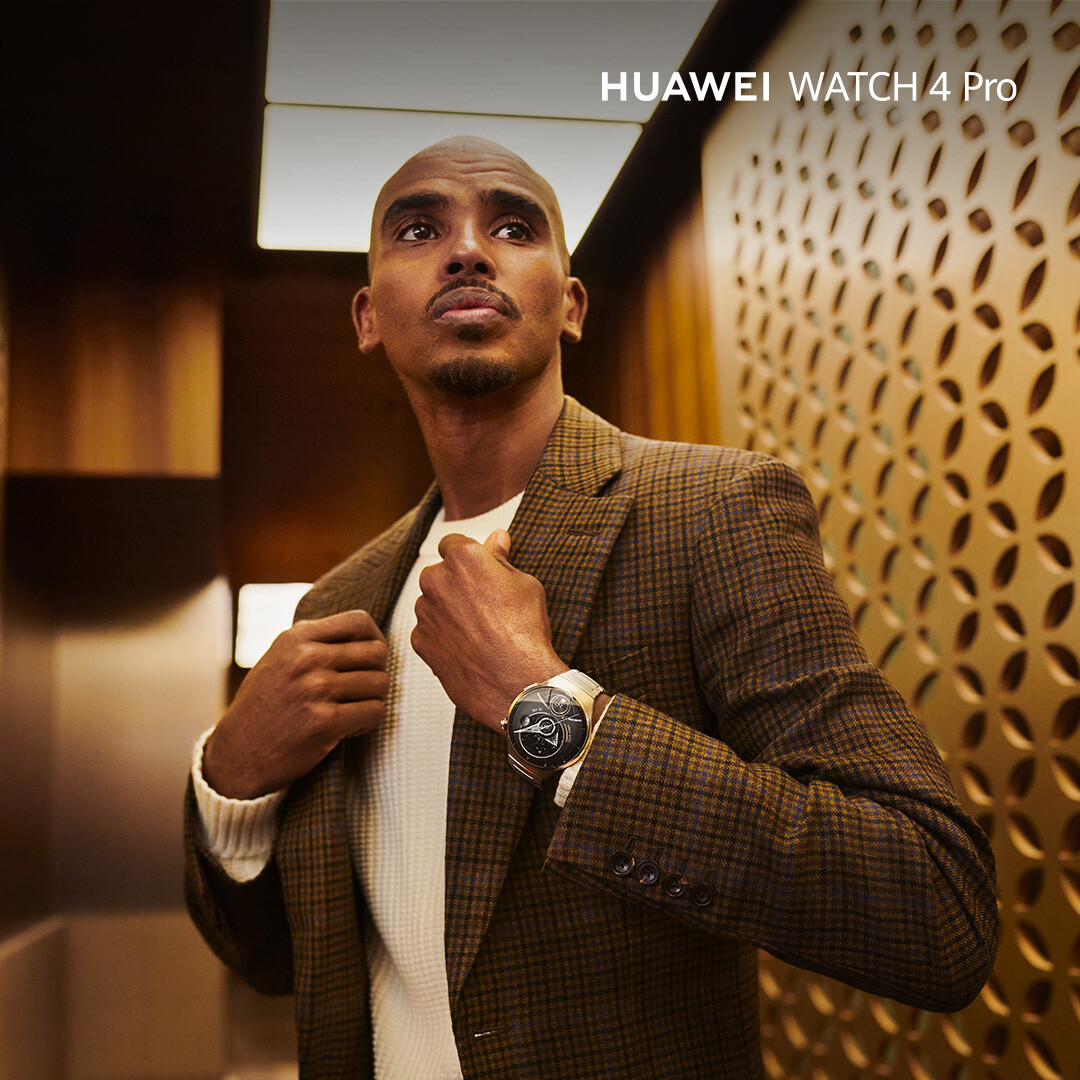Nad novo pametno uro Huawei Watch 4 navdušen tudi olimpijski prvak Mo Farah