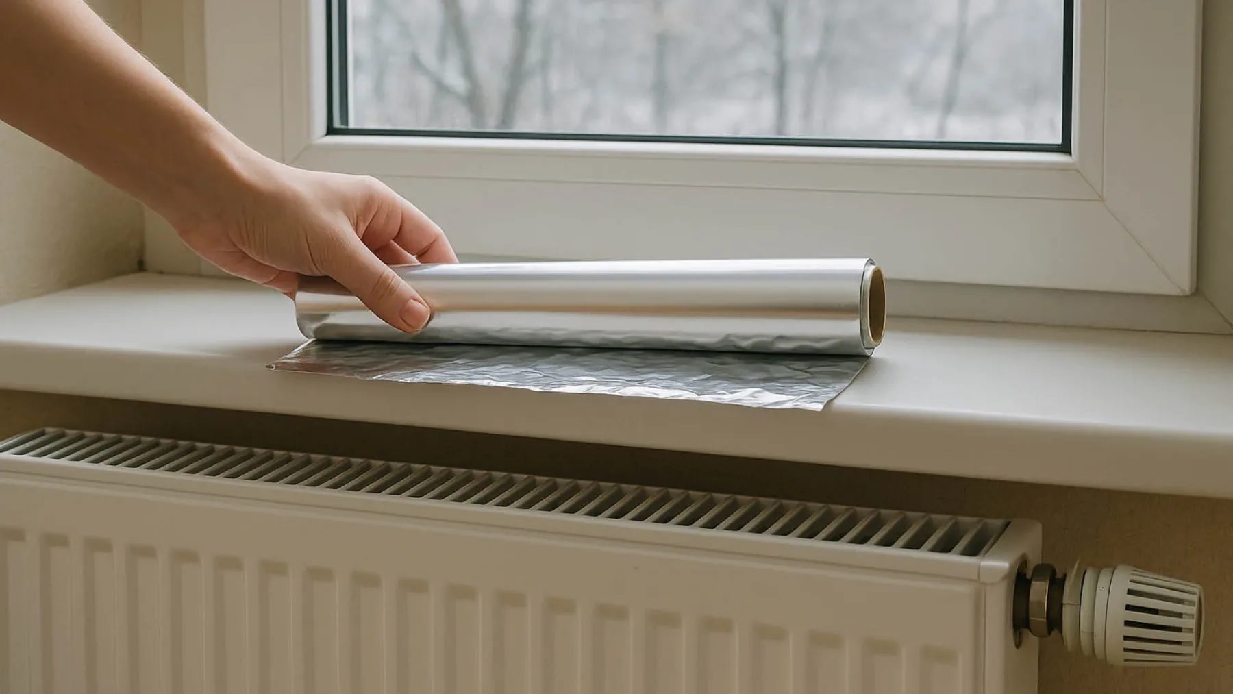 Najboljši DIY trik za bolj topel dom to zimo: trik z alufolijo, ki bo znižal vaše stroške ogrevanja
