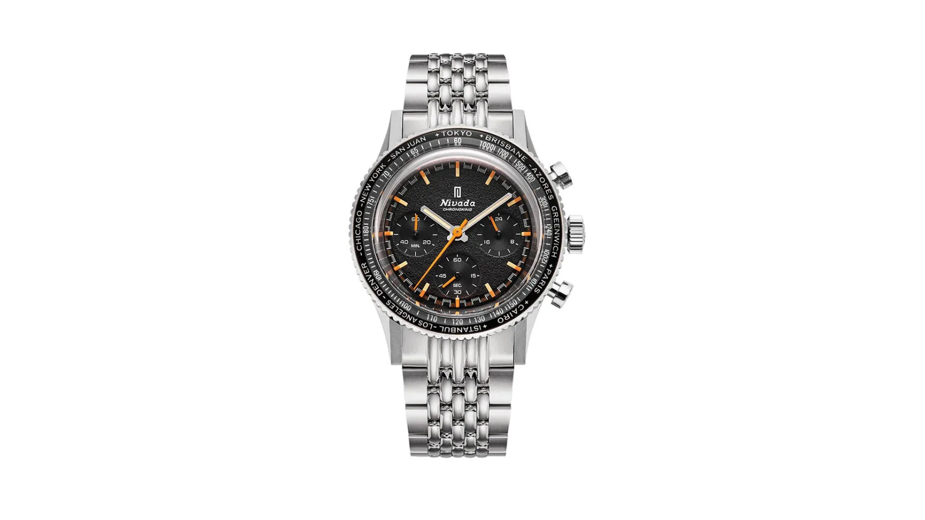 Nivada Grenchen CHRONOKING MECAQUARTZ – INTER BEZEL: Retro stil z moderno inovacijo – zamenljive lunete!