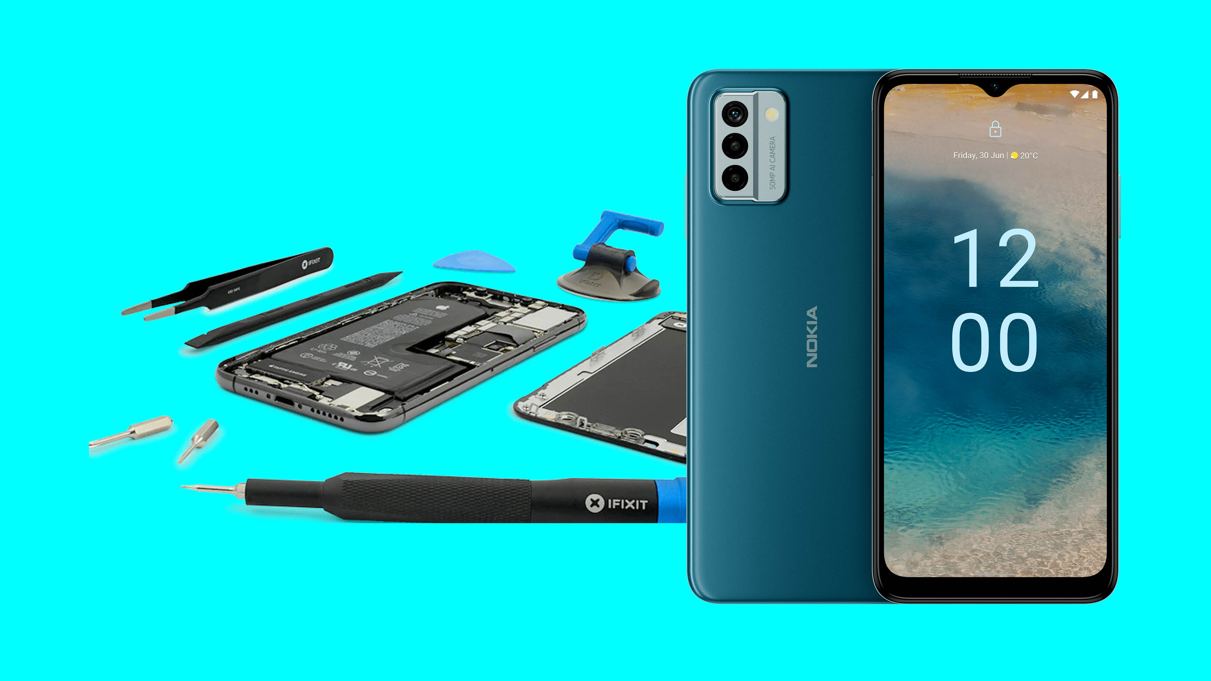 Nokia G22 predstavljen kot pametni telefon, ki ga je mogoče popraviti in se tako podati v boj proti e-odpadkom