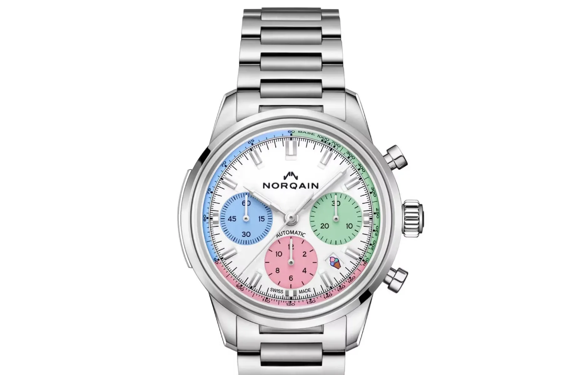 NORQAIN Freedom 60 Chrono “Enjoy Life”: Ko se švicarska ura sreča z gelatom