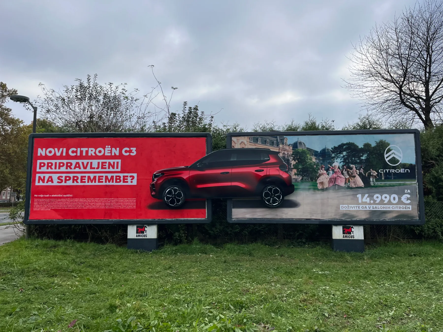 Novi Citroën C3 na slovenskih cestah: Inovativna kampanja s premikajočimi vizualnimi učinki in presenečenje za stranke
