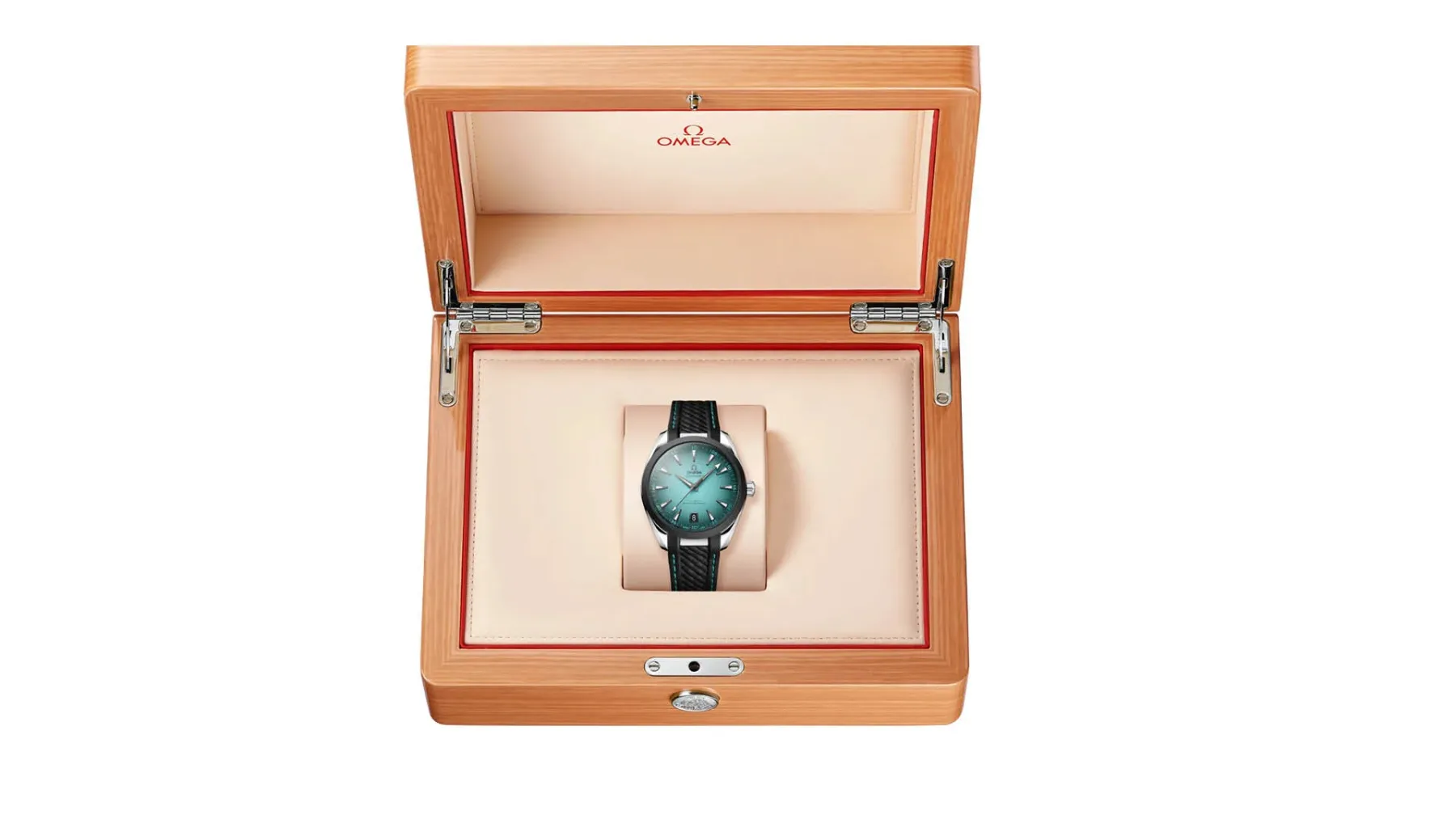 Omega Aqua Terra Turquoise: gradientna laguna, zdaj bolj športna z mat črnim keramičnim okvirjem