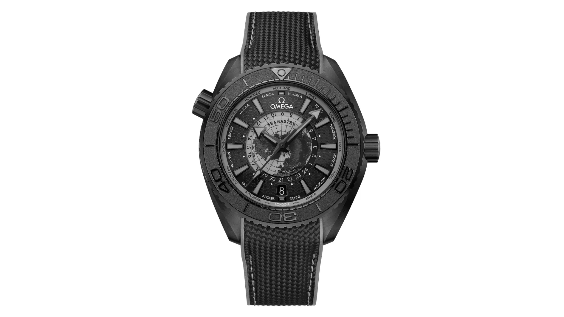 Omega Seamaster Planet Ocean Worldtimer: Ultimativna ura za popotnike in potapljače