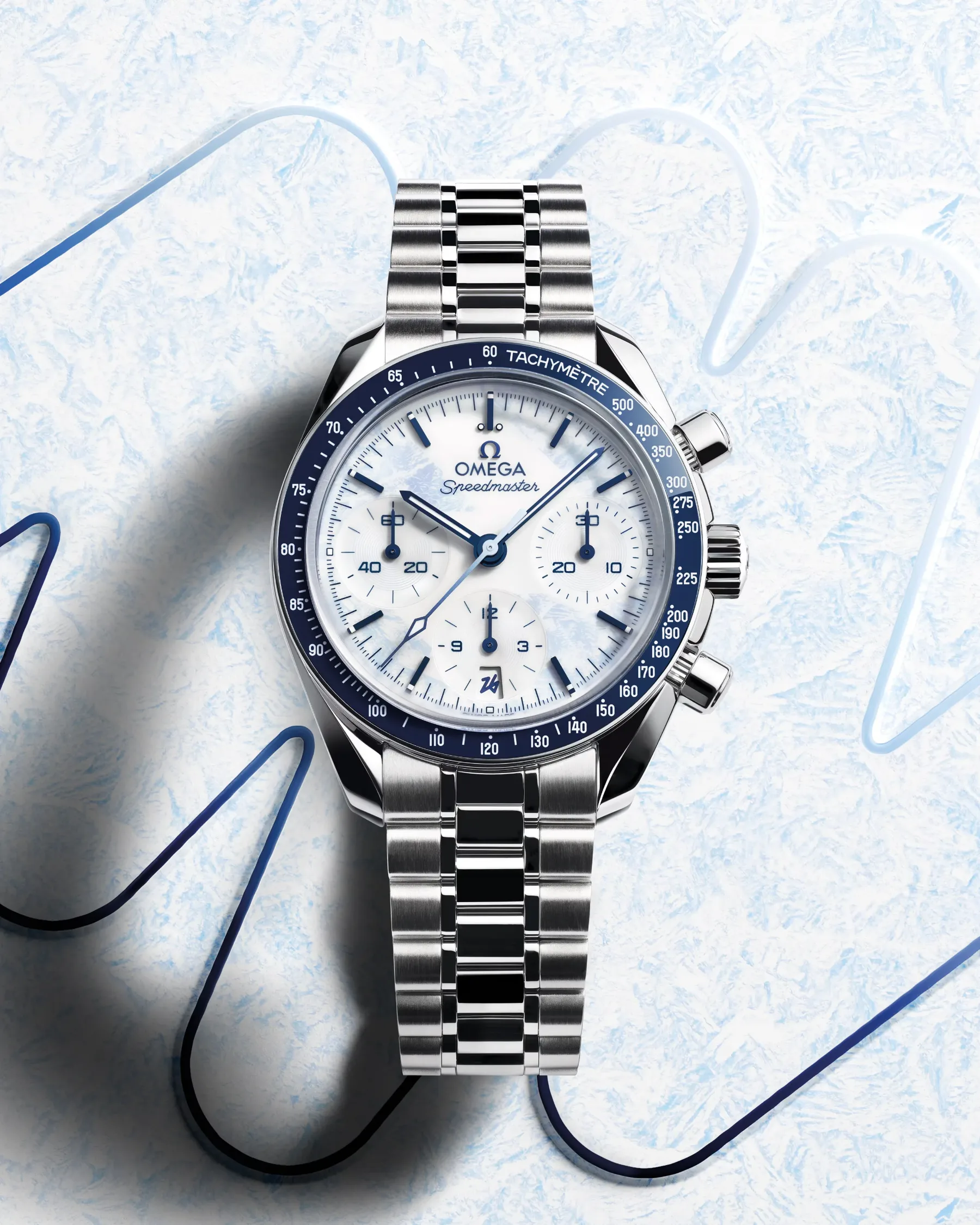 Omega Speedmaster Milano Cortina 2026: Zimska olimpijska eleganca na vašem zapestju