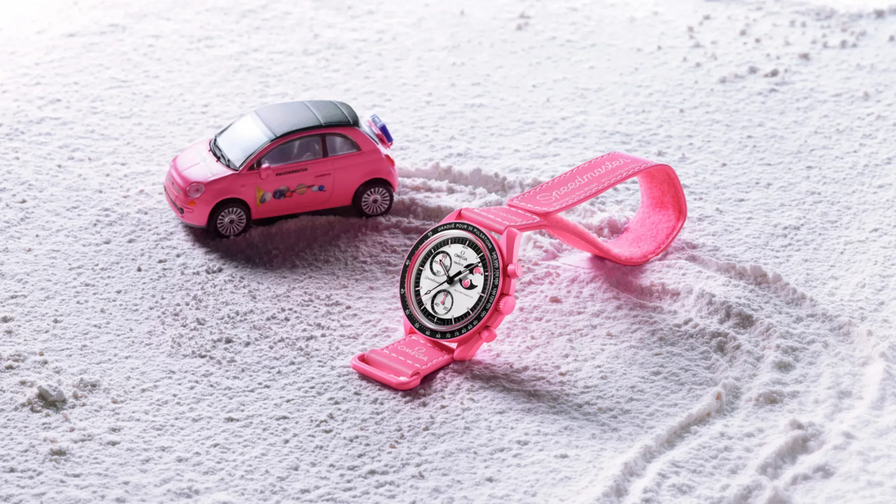 Omega x Swatch: Mission to the Pink Moonphase v rožnatem pokaže, da je april res za romantike (in zbiratelje)