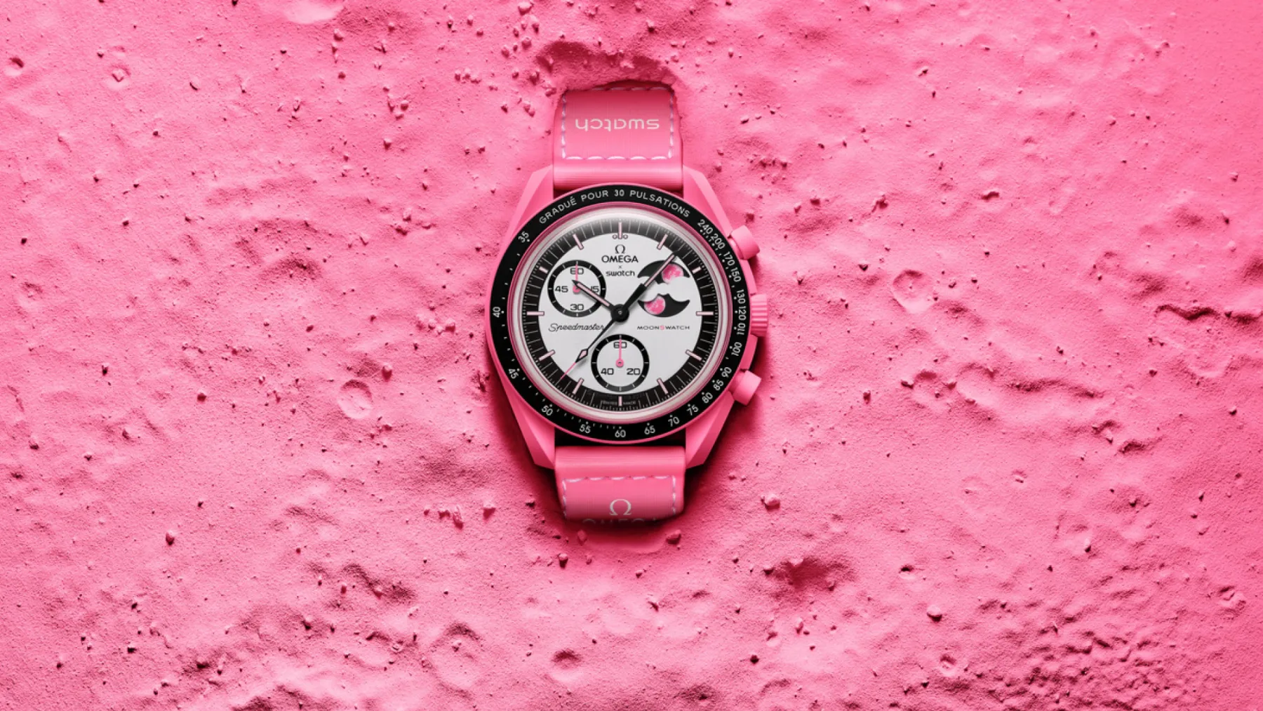 Omega x Swatch: Mission to the Pink Moonphase v rožnatem pokaže, da je april res za romantike (in zbiratelje)