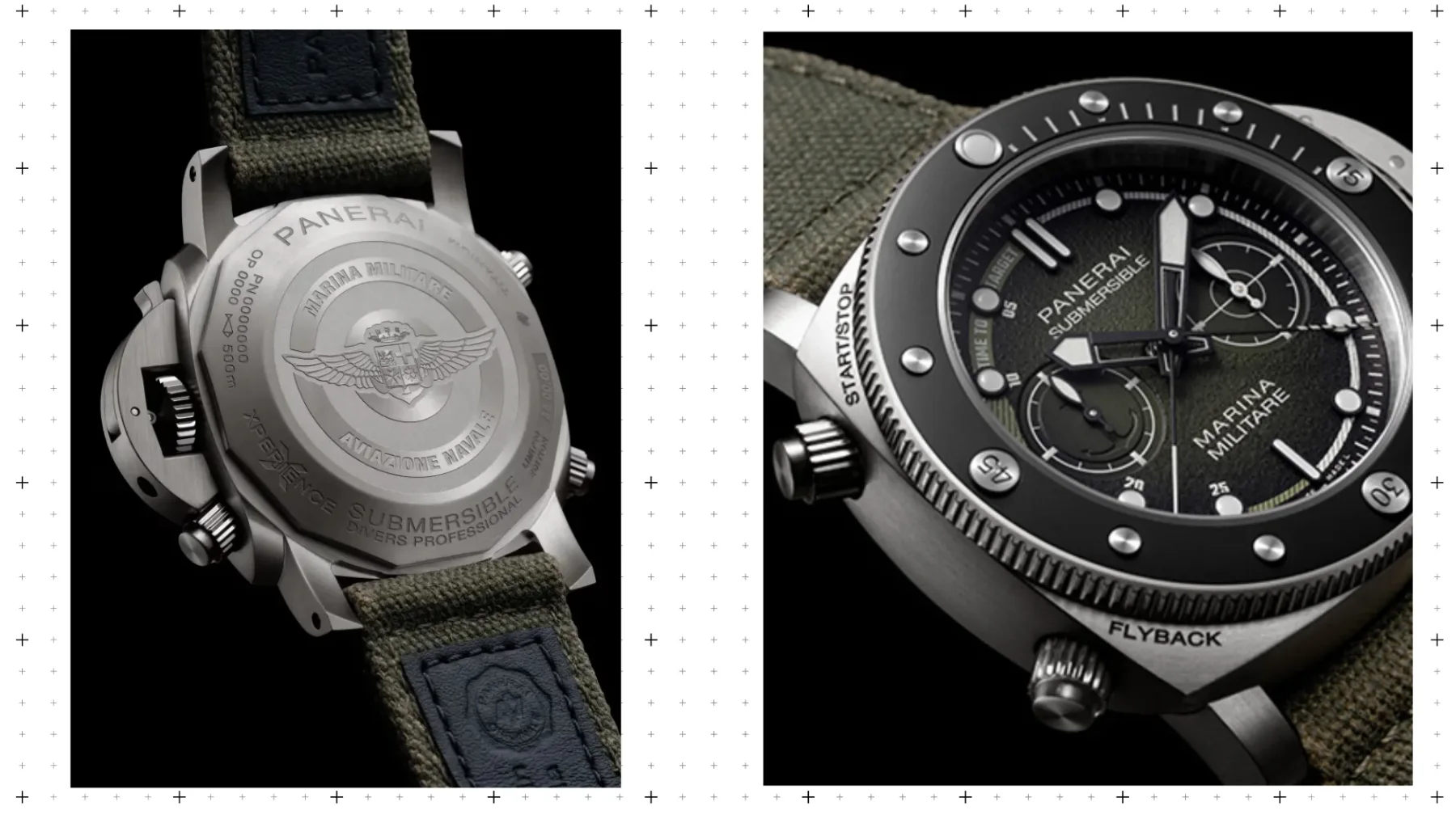 Panerai lansiral 500-metrsko potapljaško uro – Submersible Marina Chrono Militare Experience Edition, ki vas posedi za krmilo vojaškega helikopterja
