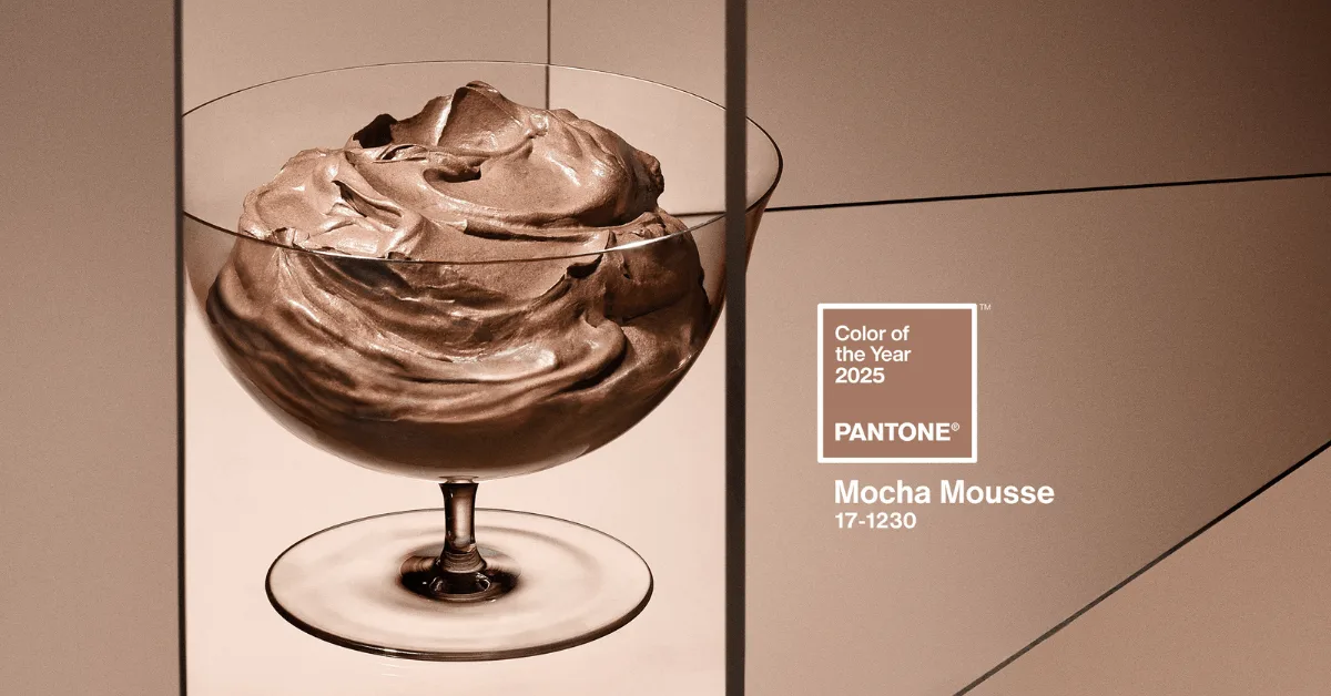 Pantone barva leta 2025: Mocha Mousse, odtenek topline in elegance