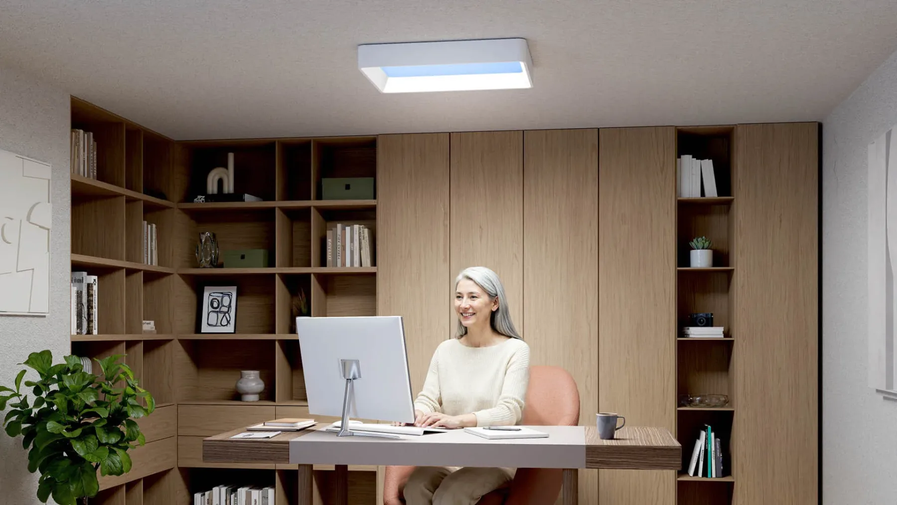 Philips Skylight: lažno strešno okno, ki v kopalnico pripelje modro nebo